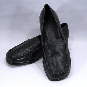 Liz Claiborne Blk Leather Flex GRETA Loafers Sz 7M